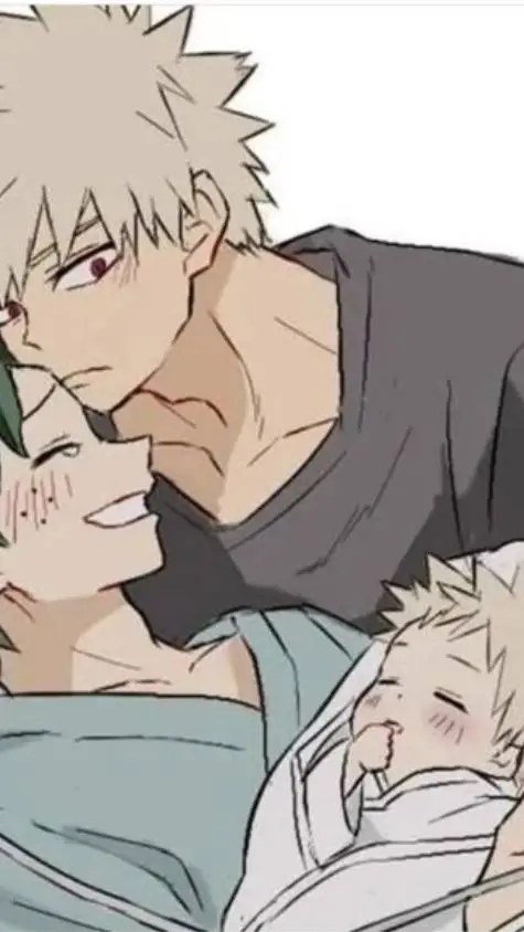 ai character: bakudeku kid 💗 background
