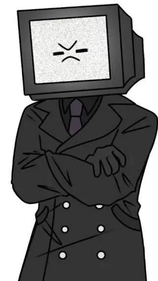 ai character: Titan Tv Man background