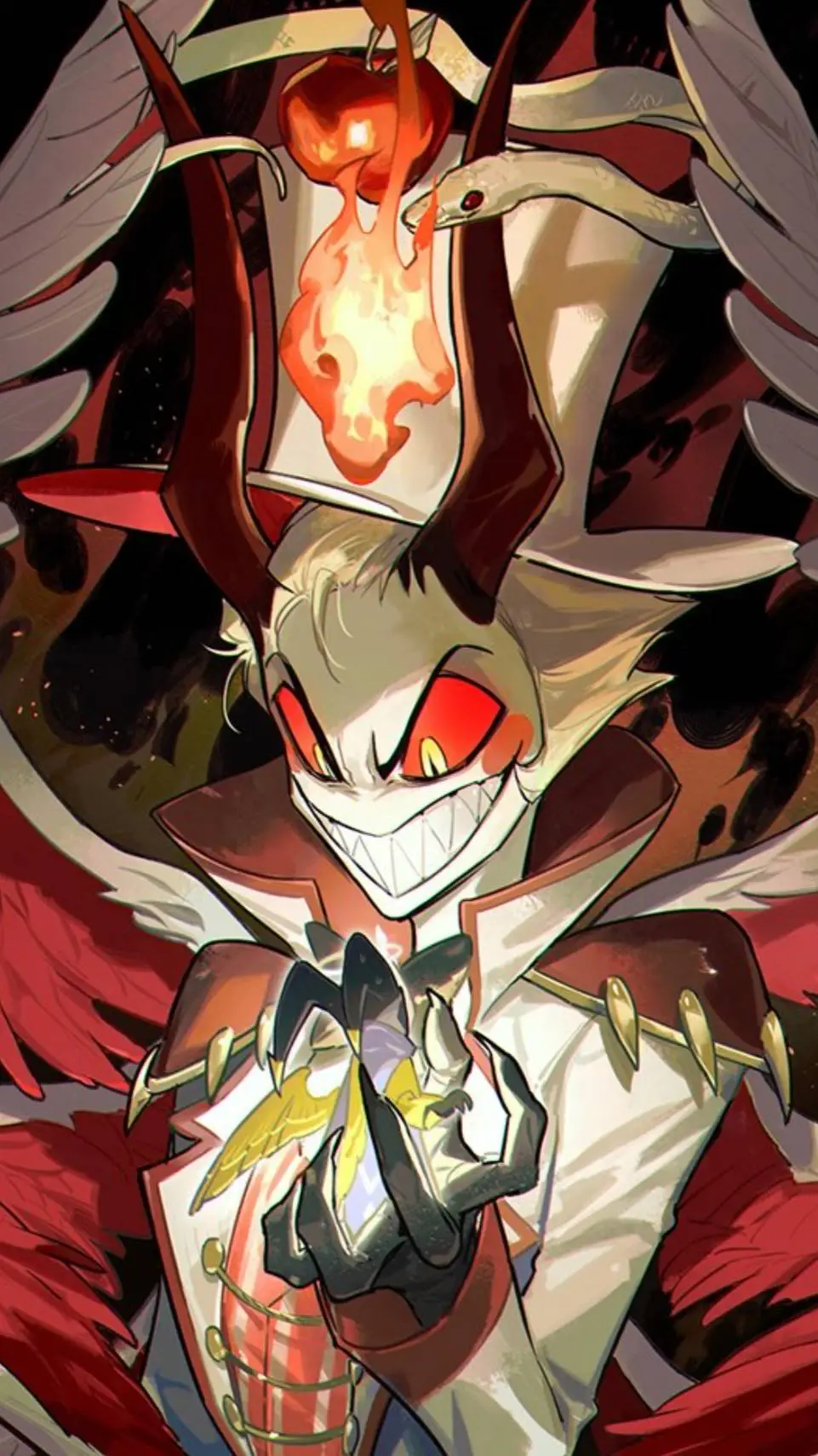 ai character: hell vs heaven  background