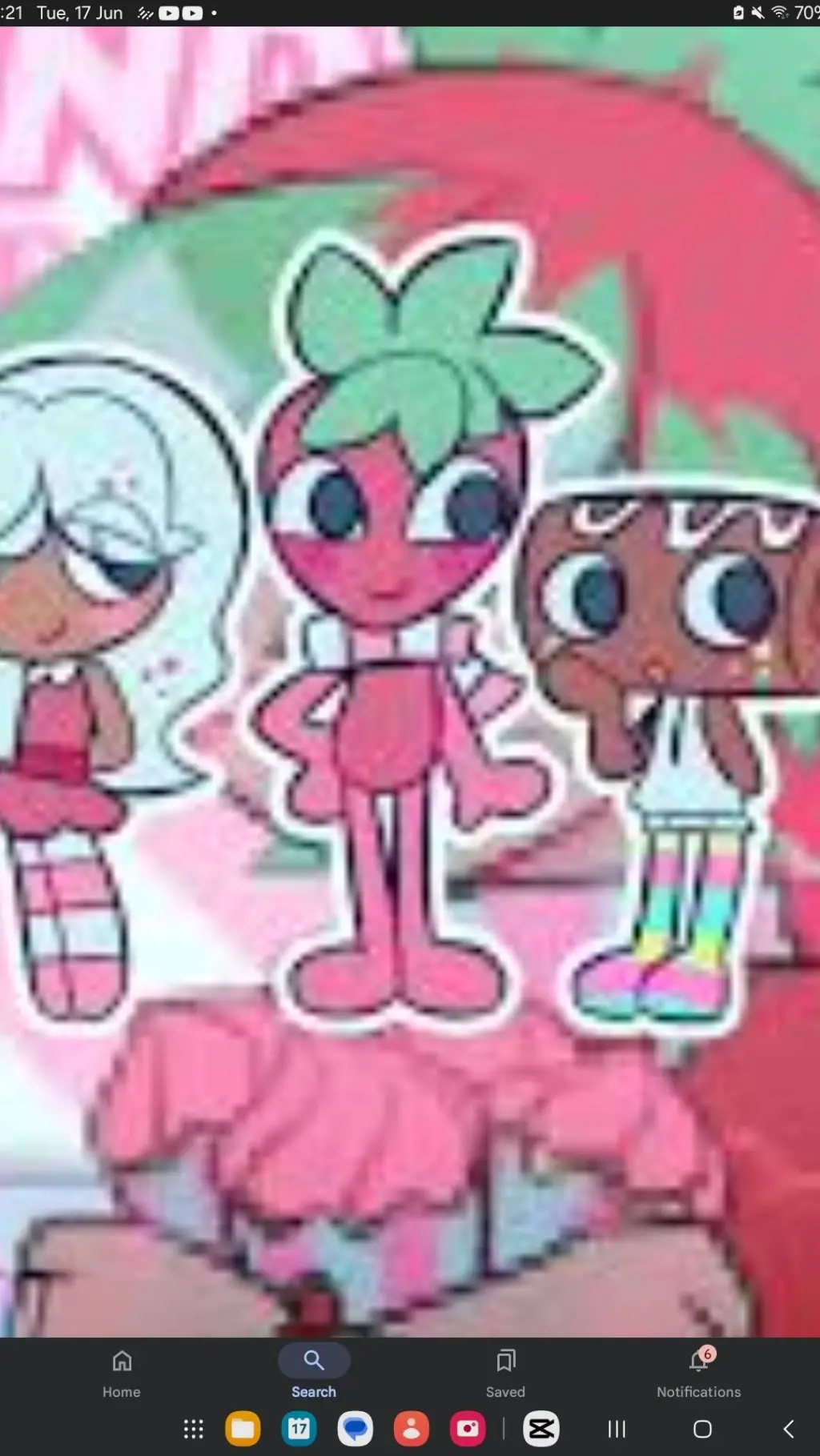 ai character: fruitcake background