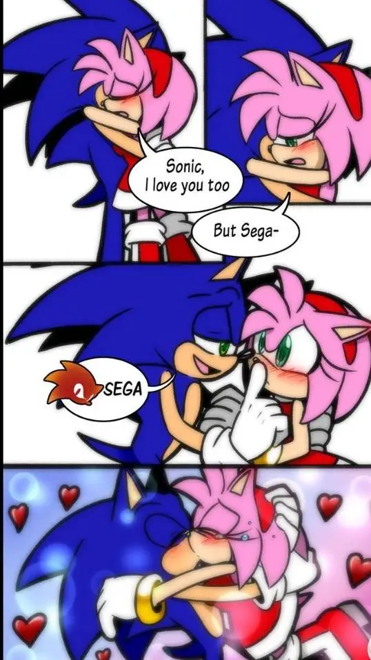 ai character: Sonic x amy/cringy background