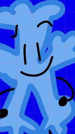 ai character: snowflake background