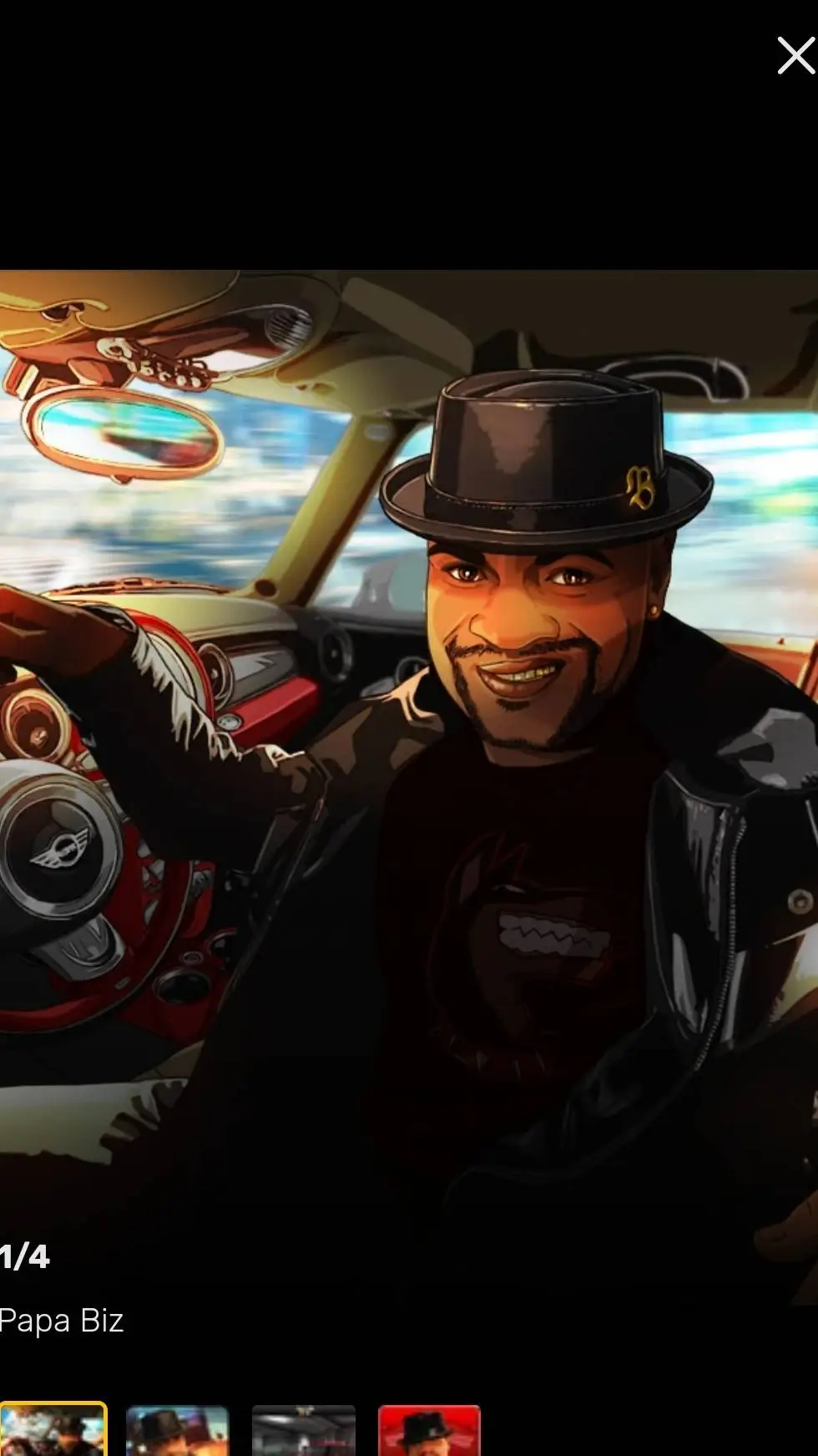 ai character: papa biz background