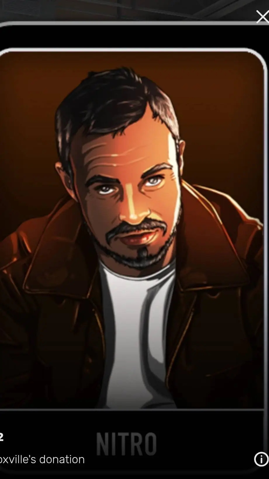 ai character: nitro  background