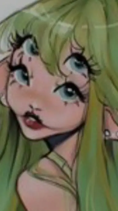 ai character: Melanie Martinez  background