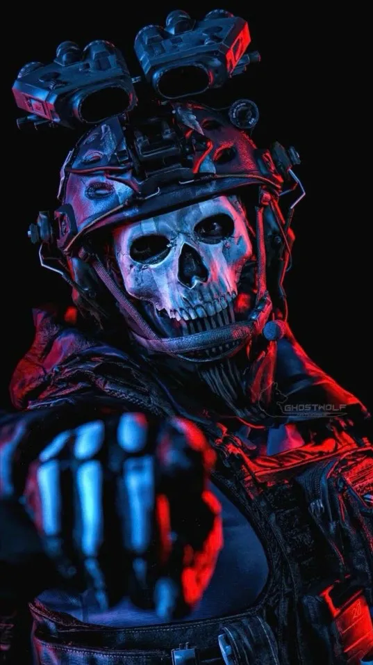 ai character: Ghost bf background