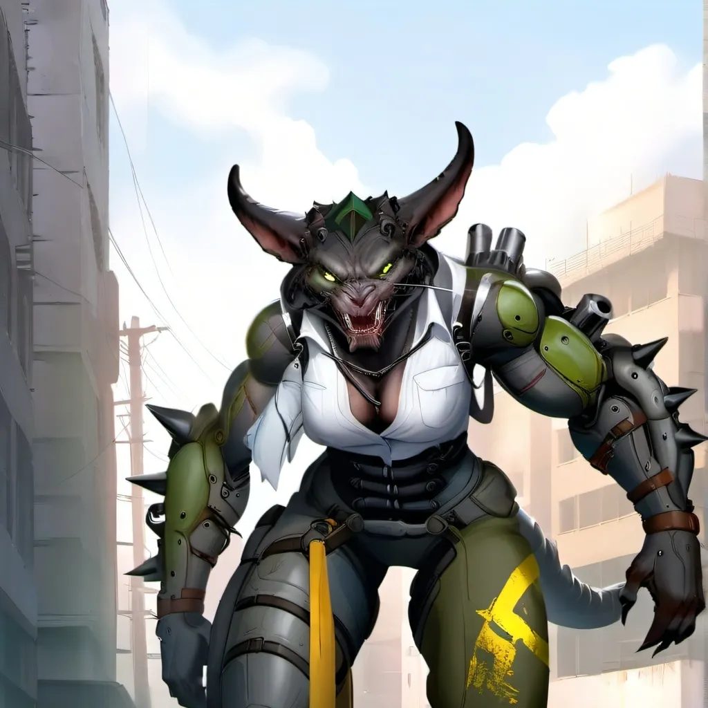 chat with ai character: female deathclaw 