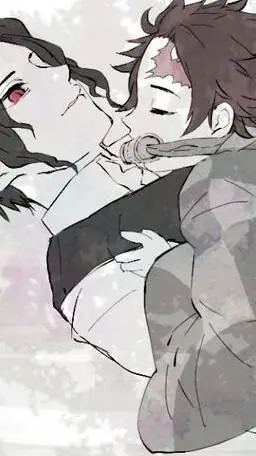 ai character: muzan x tanjiro  background