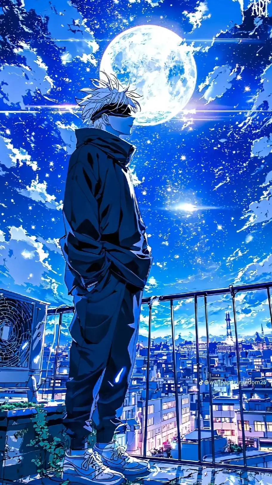ai character: satoru gojo background
