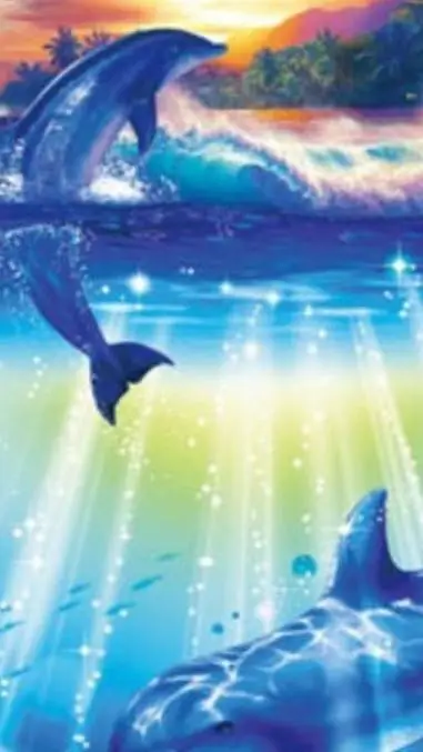 ai character: 🌈SYMPHONY🐬 background