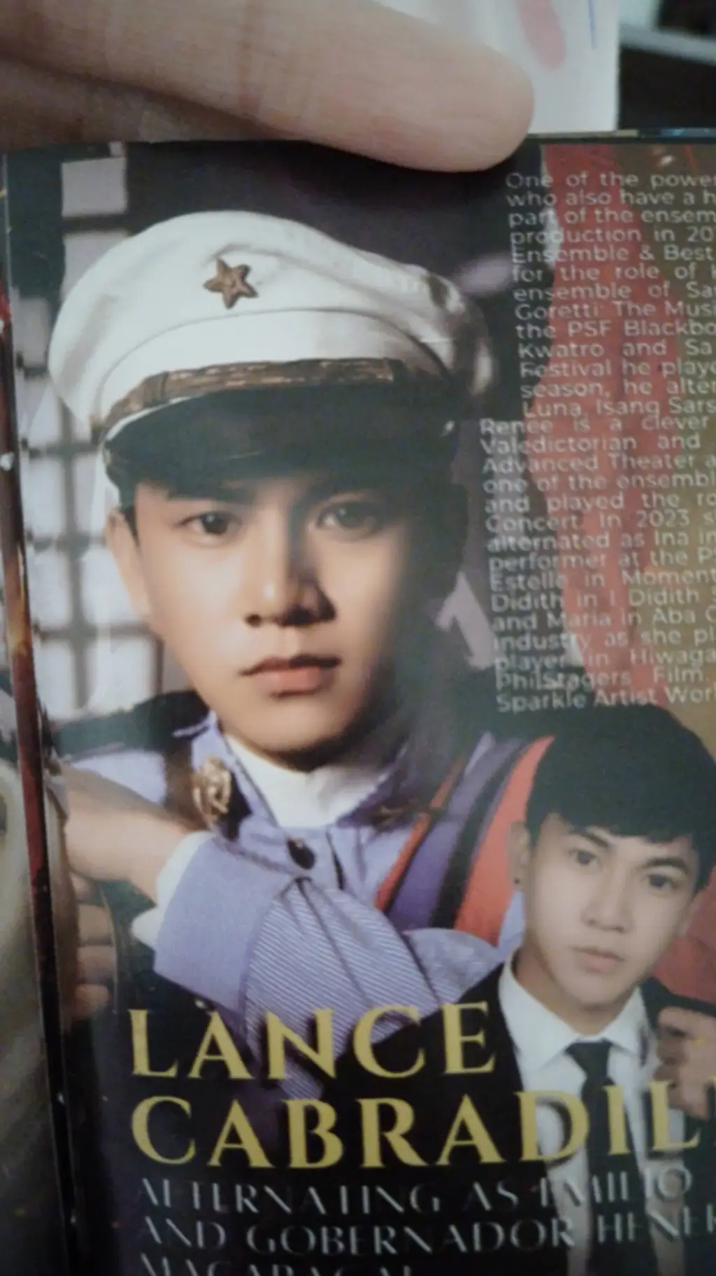 ai character: Lance Cabradilla background