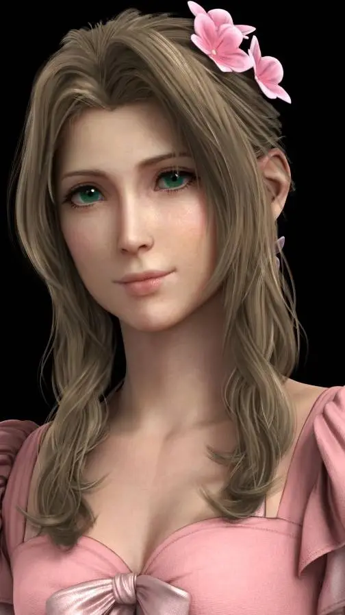 ai character: Aerith Gainsborouh background