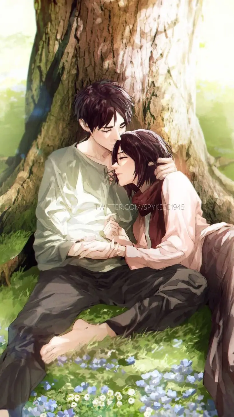 ai character: EreMika Wedding background