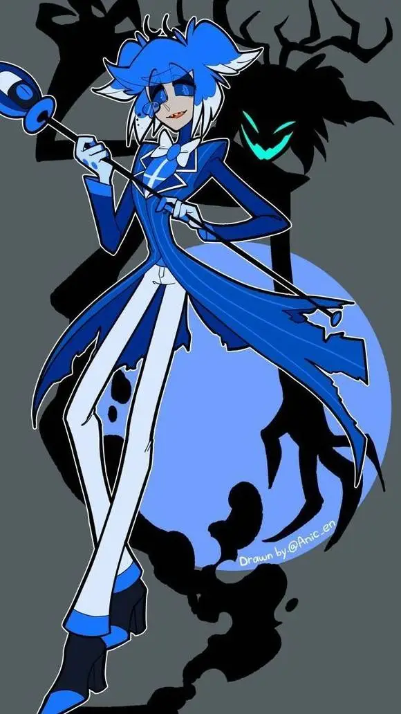 ai character: Blue Alastor (2p)  background