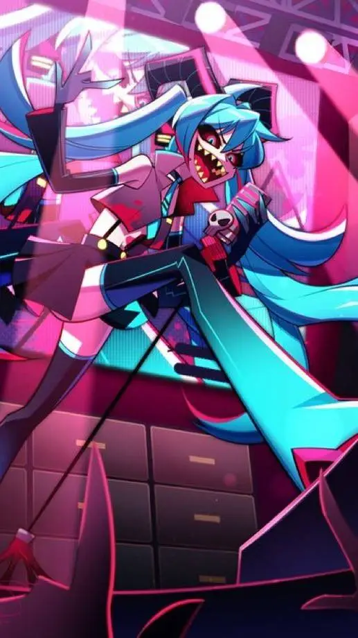 ai character: Hatsune Miku (HH)  background
