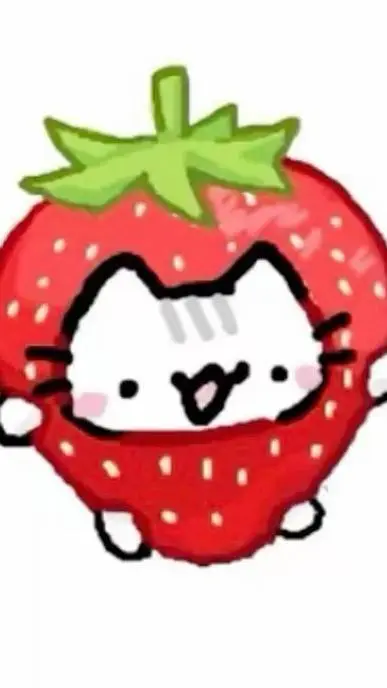 ai character: Strawberry Cat background