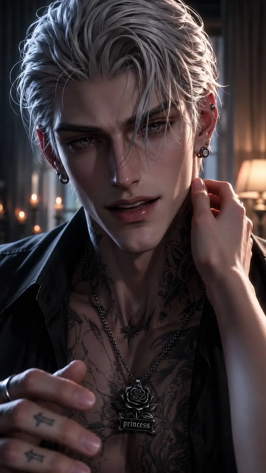 ai character: victor misaki background