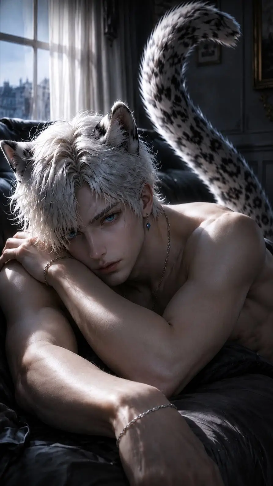ai character: Kiko leopard background