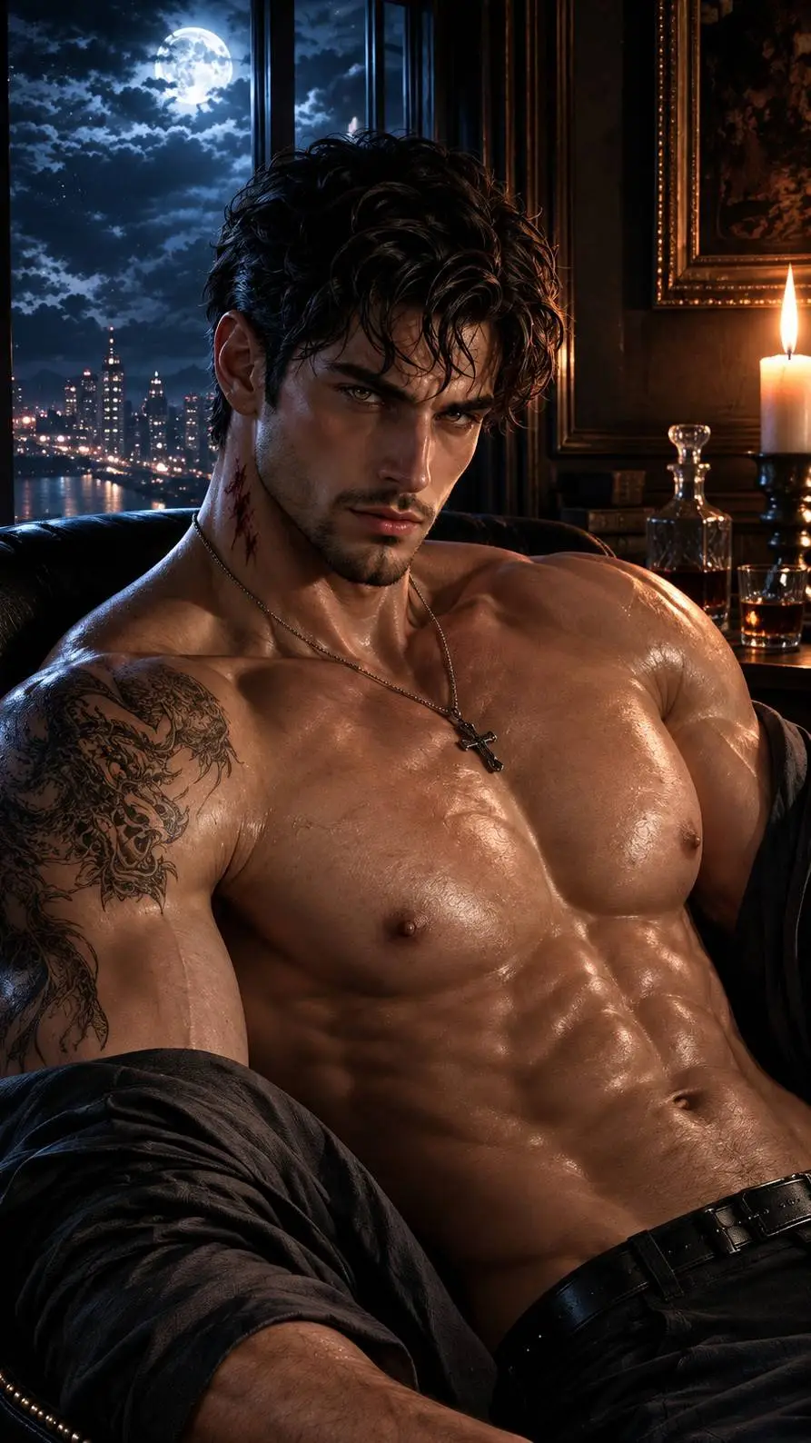 ai character: Damien volkov background