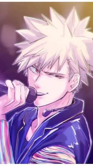 ai character: Bakugo singer  background