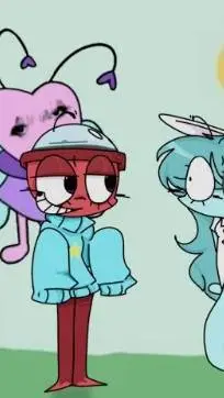 ai character: Dandys world girls background