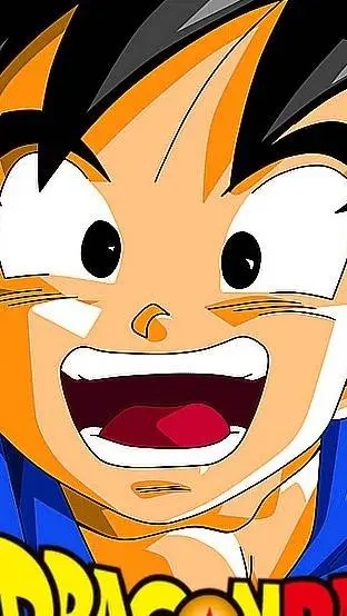 ai character: Kid goku DBGT background
