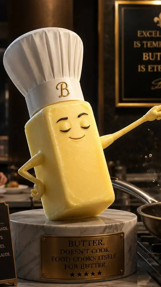 ai character: Chef Butter background