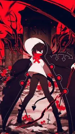 ai character: Scarlet background