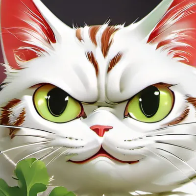 chat with ai character: Angry cat grape