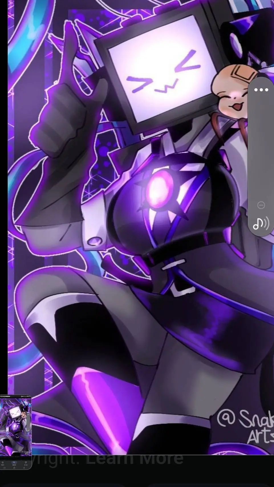 ai character: titan tv woman  background