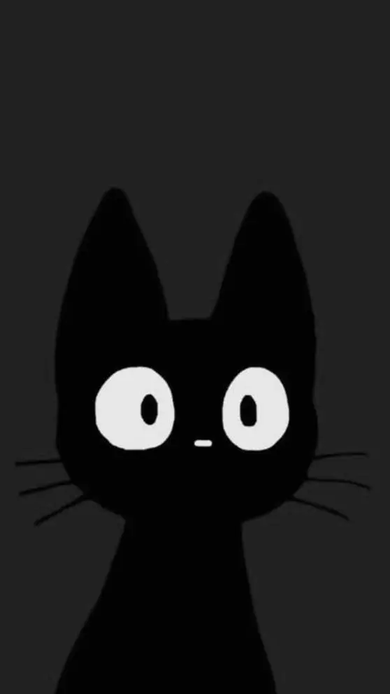ai character: lucky black cat background