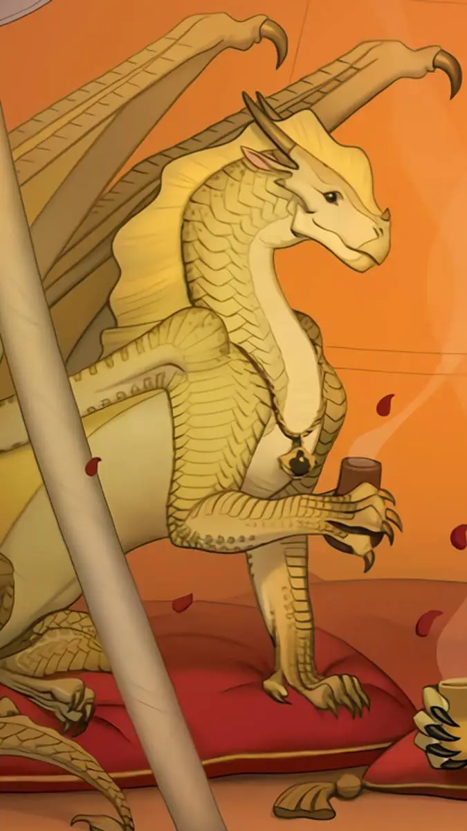 ai character: Wof sandwing palac background
