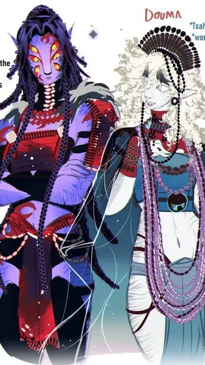 ai character: A× Kny background