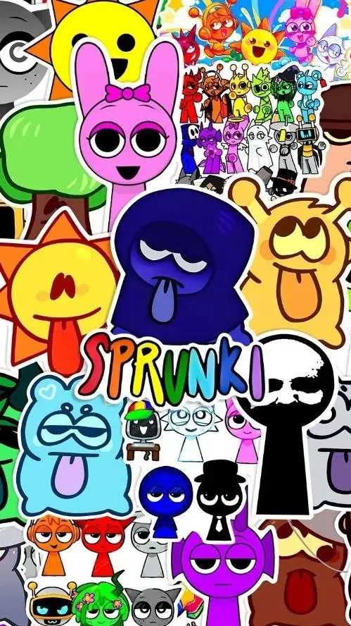 ai character: Sprunki incredibox background
