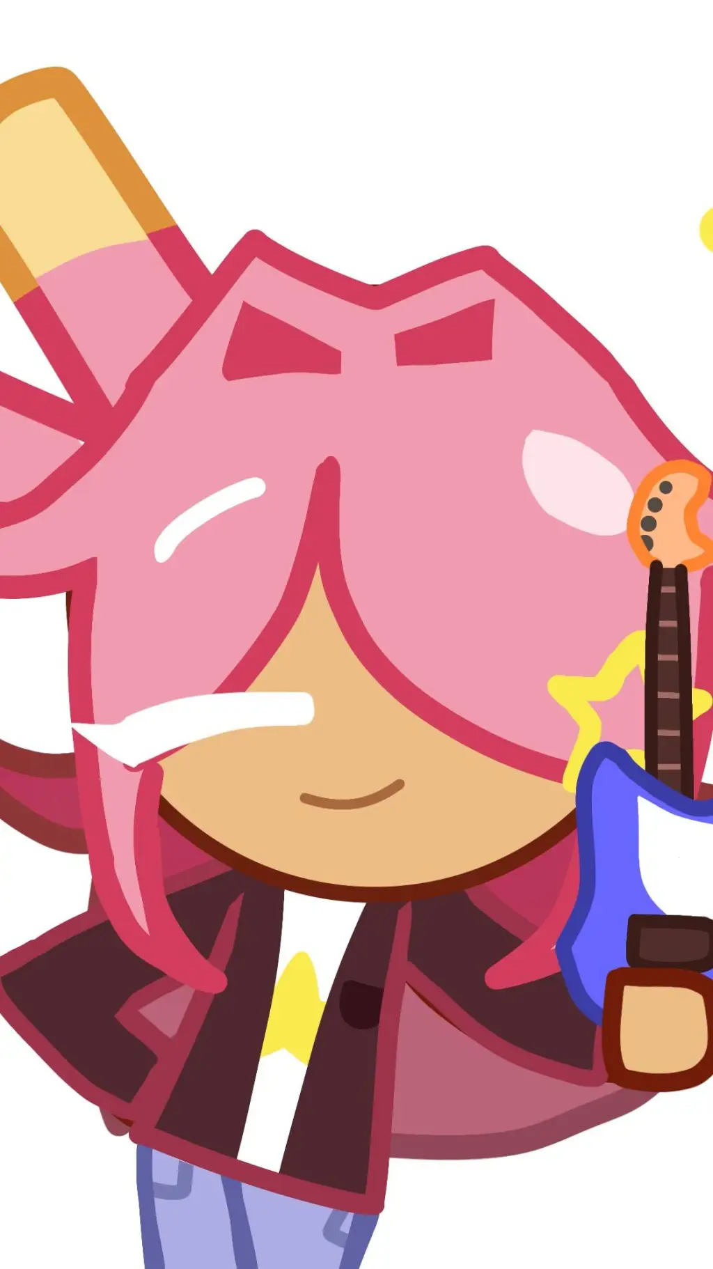 ai character: Rockstar Strawberr background
