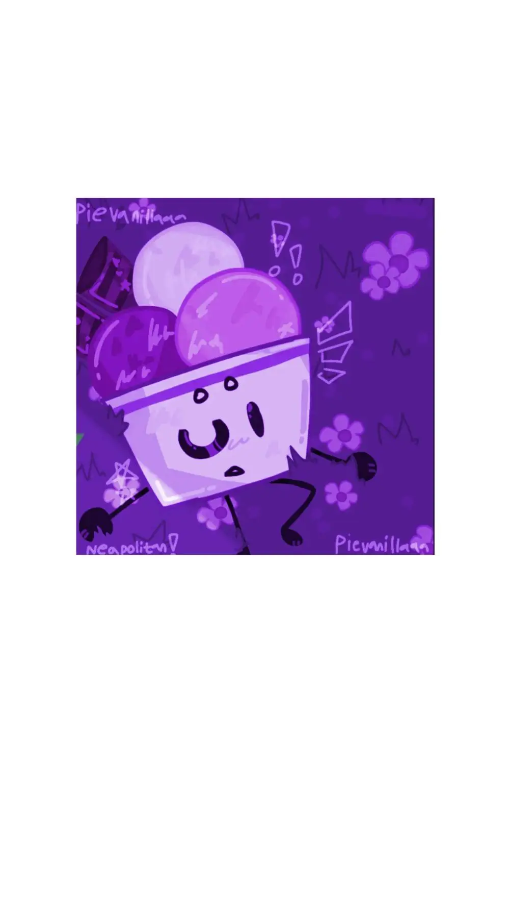 ai character: Me Having A Purple background