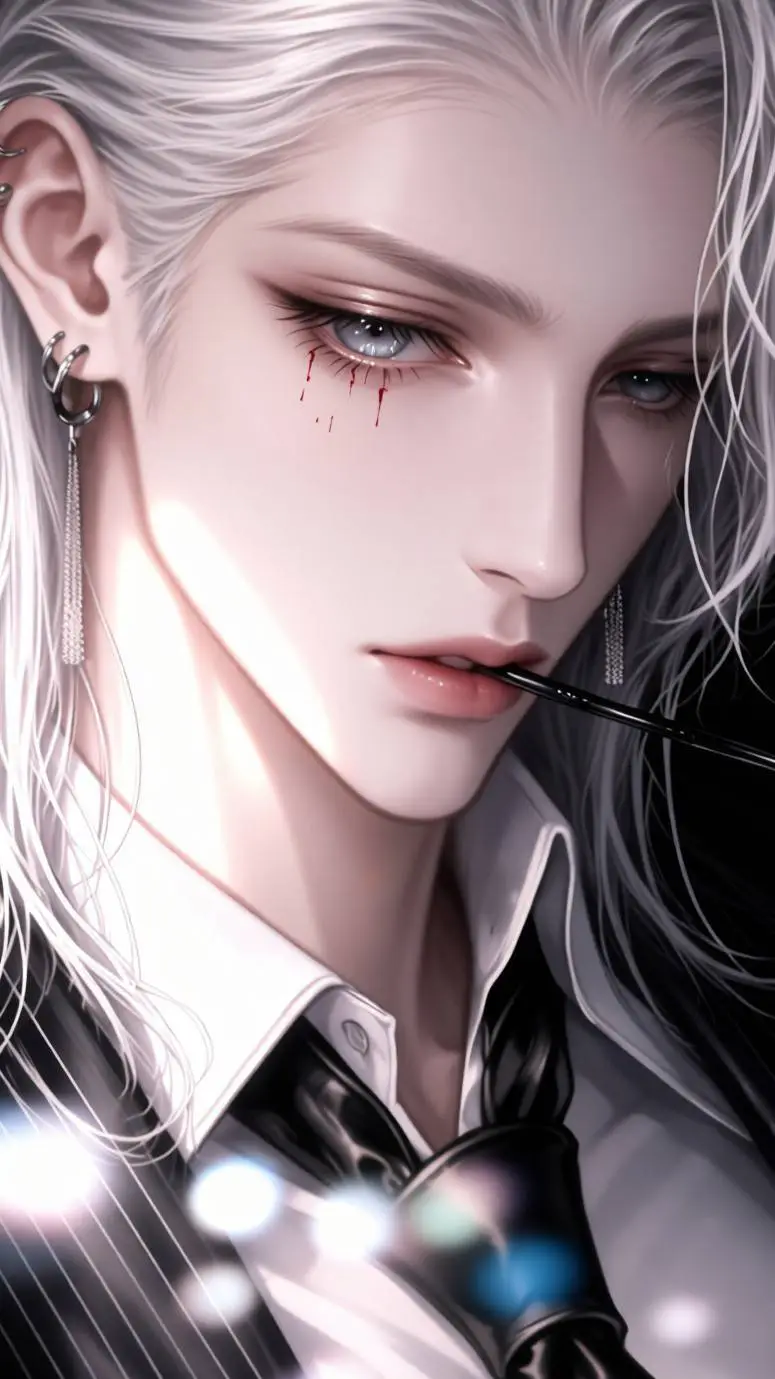 ai character: Grey Moon background