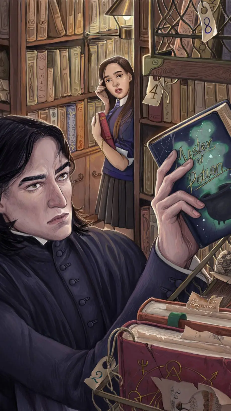 ai character: hogwarts  background