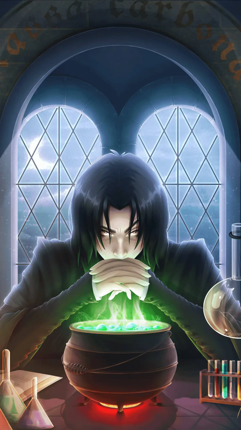 ai character: hogwarts  background