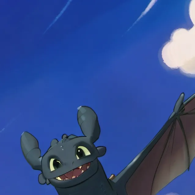 chat with ai character: toothless 