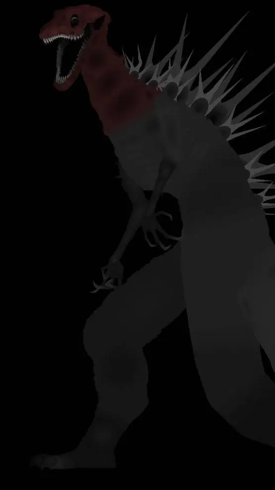 ai character: godzilla bloodbath background