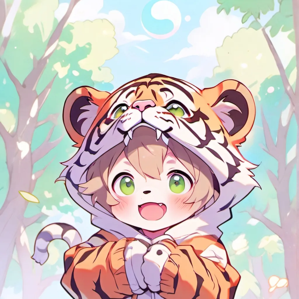 chat with ai character: baby tiger hybrid 