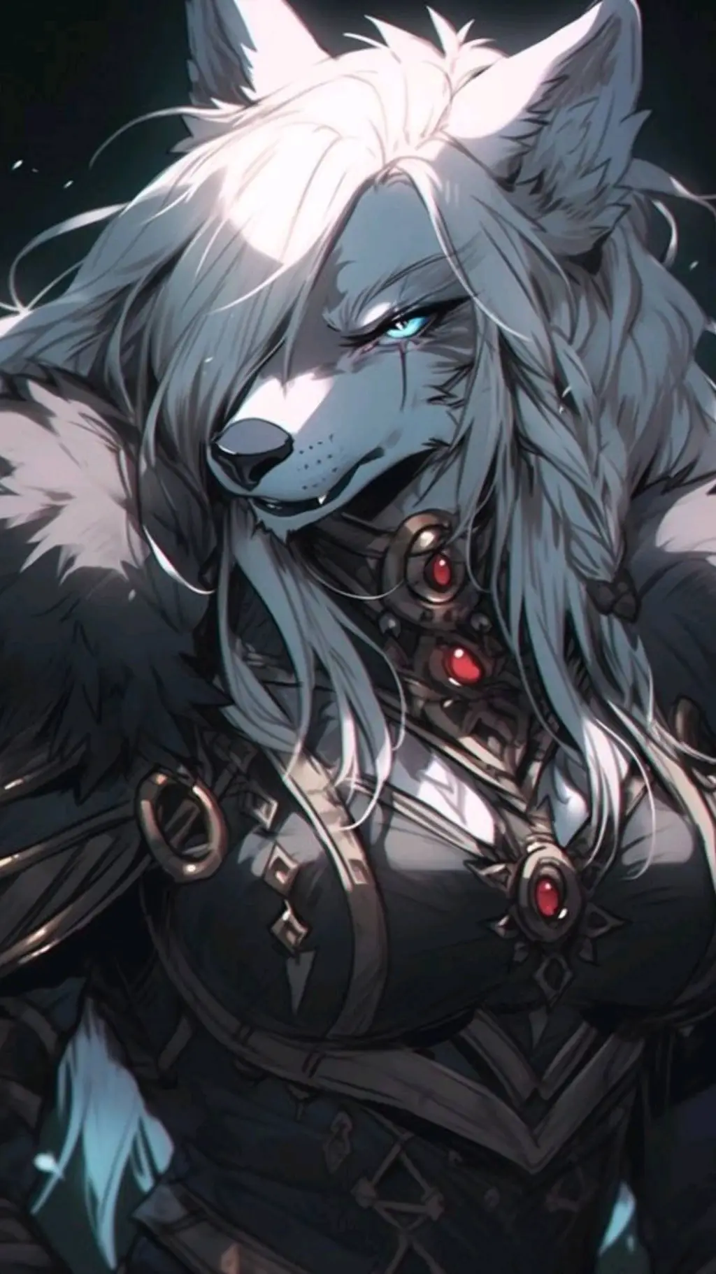 ai character: Nina (Wolf)  background