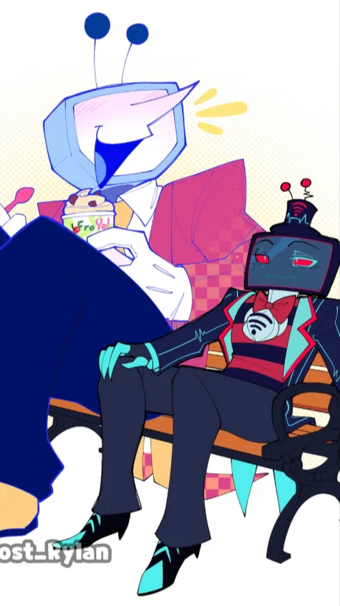 ai character: deltarune x vox background