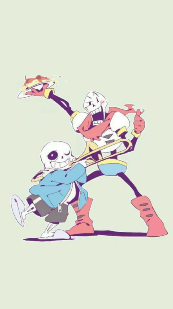 ai character: Sans and papyrus  background
