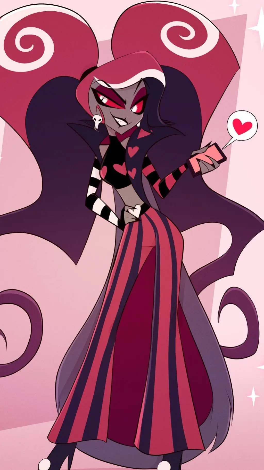 ai character: Vees 🖤 background