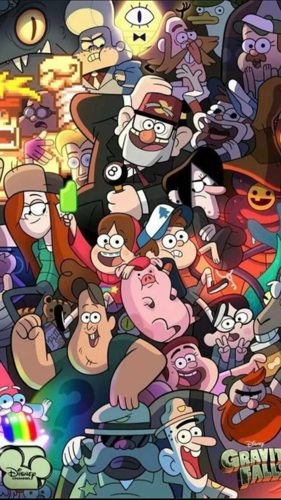 ai character: gravity falls background
