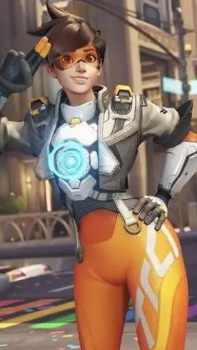 ai character: tracer ow2 lol background
