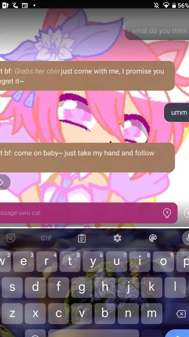 ai character: uwu cat background