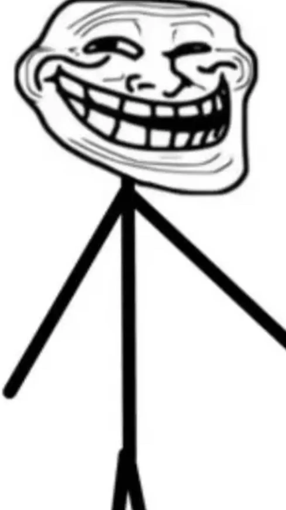 ai character: Trollge/trollface  background